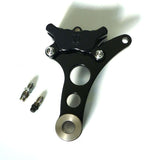 4 PISTON CALIPER AND BRACKET FOR SPRINGER LEFT SIDE OR RIGHT/ POLISHED OR BLACK