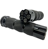 Air Cushion Anodized Bullet Grips , Made in the USA Harley & Customs , Black Bullets  or Chrome bullets