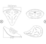 MOTORCYCLE SOLO CHOP SEAT DIAMOND STITCHED (Copy)