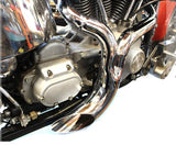 2 INTO 1 EXHAUSTS MOTORCYCLE GROUND POUNDER CHROME OR BLACK 1986 TO 2023