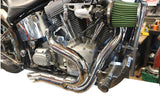 FXST, FXDWG 2 INTO 1 HARLEY EXHAUST CHROME OR BLACK 86 TO 2022