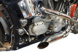 FXST, FXDWG 2 INTO 1 HARLEY EXHAUST CHROME OR BLACK 86 TO 2022