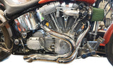 FXST, FXDWG 2 INTO 1 HARLEY EXHAUST CHROME OR BLACK 86 TO 2022