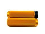 Honey Gold TBW Motorcycle Harley (electronic) Grips , Plain , Cheat Death & Hold Fast