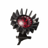 MOTORCYCLE BIG FIN TAIL LIGHT FENDER MOUNT BLACK, RUN, TAIL & PLATE LIGHT