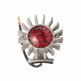 MOTORCYCLE BIG FIN TAIL LIGHT FENDER MOUNT SHOT BLAST, RUN, TAIL & PLATE LIGHT