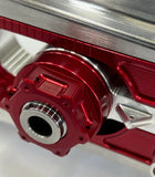 SWINGARM - HARLEY DAVIDSON DYNA 2008 TO 2017 MACHINED OR BLACK WITH COLOR CHOICES FOR AXLE HARDWARE AREA USA MADE (Copy)