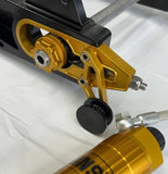 SWINGARM - HARLEY DAVIDSON DYNA 2008 TO 2017 MACHINED OR BLACK WITH COLOR CHOICES FOR AXLE HARDWARE AREA USA MADE (Copy)