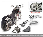 TWO-FIVE-O WIDE TIRE FENDER SWING ARM CONVERSION FOR DEUCE® 2000-2007