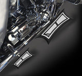 BAGGER FLOORBOARDS VELOCITY BLACK CONTRAST 93 TO 2023