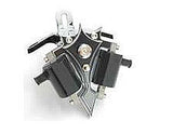 Black  Coil Bracket with Top Motor Mount Switches Coils Evo Twin Cam Shovel