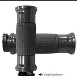 Air Gel Harley Grips / Black or Chrome / Cable throttle or FBW