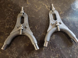 AXLE BLOCKS LOOP STYLE FITS 1 INCH TUBING, 3/4 AXLE WITH ADJUSTERS/ USA MADE / IN STOCK