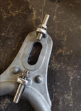 AXLE BLOCKS LOOP STYLE FITS 1 INCH TUBING, 3/4 AXLE WITH ADJUSTERS/ USA MADE / IN STOCK