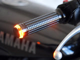BAR END TURNS SIGNALS BLACK WITH AMBER LIGHTS SOLD IN PAIRS