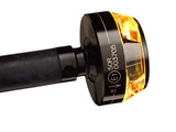 BAR END TURNS SIGNALS BLACK WITH AMBER LIGHTS SOLD IN PAIRS