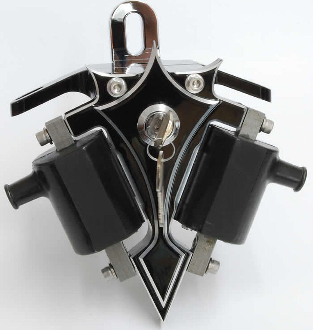 Black Coil Bracket with Top Motor Mount Switches Coils Evo