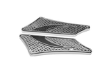 PASSENGER FLOORBOARDS FOR HARLEY DAVIDSON: CARBON TECH BLACK LABEL BAGGERS EDITION