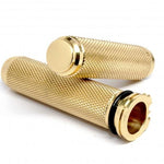 CUSTOMS 1-INCH MOTORCYCLE GRIPS-SOLID BRASS
