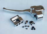 Handlebar clutch perch with switch kit 1984-2006 with OEM style cable Fits 1″ bars, CHROME , BLACK , POLISHED