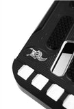 Harley Bagger Floor Boards from Kens Factory Billet Black and Contrast cut