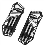 Harley Bagger Floor Boards from Kens Factory Billet Black and Contrast cut