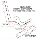KING & QUEEN HARDTAIL SEAT BLACK DIAMOND