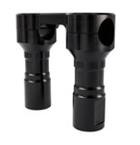 MOTORCYCLE RISERS HOLESHOT  BILLET USA MADE 4 OR 6 INCH BLACK OR CHROME