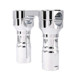 MOTORCYCLE RISERS HOLESHOT  BILLET USA MADE 4 OR 6 INCH BLACK OR CHROME