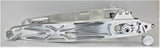 HARLEY SWINGARMS FXR FITMENT ONLY, POLISHED OR BLACK WITH COLOR CHOICES FOR AXLE HARDWARE AREA