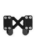 HARLEY RISERS High End Anodized Billet Black, Straight Risers or Pullback Risers