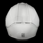 Daytona Glide Modular Motorcycle Helmet - DOT Approved, Bluetooth Ready GLOSS WHITE