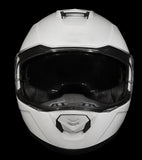 Daytona Glide Modular Motorcycle Helmet - DOT Approved, Bluetooth Ready GLOSS WHITE