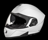 Daytona Glide Modular Motorcycle Helmet - DOT Approved, Bluetooth Ready GLOSS WHITE
