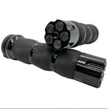 Metric Air Cushion Anodized Black Bullet GRIPS CHROME BULLETS HONDA , YAMAHA, SUZUKI