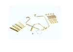 Shovelhead engine Brass Dress up Kit, hardware - Brass dress up Kit /OIL LINES, NUTS TUBES