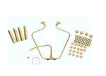 Shovelhead engine Brass Dress up Kit, hardware - Brass dress up Kit /OIL LINES, NUTS TUBES
