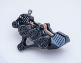 B-62 6-PISTON MONOBLOCK BRAKE CALIPERS, FOR 13" ROTOR -CHROME