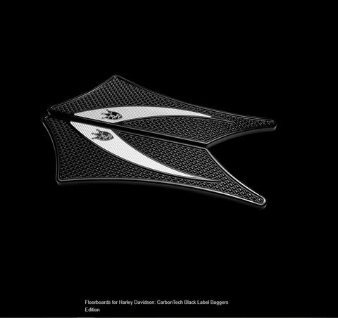 Bagger Floorboards for Harley Davidson: CarbonTech Black Label Baggers Edition
