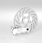 CUSTOM SPROCKET BRAKE KIT WITH POLISH or BLACK  CALIPER