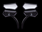 Diamond Mirror Black Motorcycle Mirrors