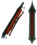 HARLEY BAGGER BAG & Lights, Bag Light, Bag Light, "Tribal Drilled", Black or Chrome W/Red LED