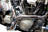 FXST GROUND POUNDER EXHAUSTS 2 INTO 1 CHROME / BLACK 86 TO 2006 / 2007 UP