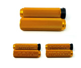 Honey Gold TBW Motorcycle Harley (electronic) Grips , Plain , Cheat Death & Hold Fast