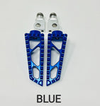 HARLEY FOOT PEGS CUSTOM COLORS / FRONT REAR / CHOICE OF COLORS