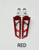 HARLEY FOOT PEGS CUSTOM COLORS / FRONT REAR / CHOICE OF COLORS