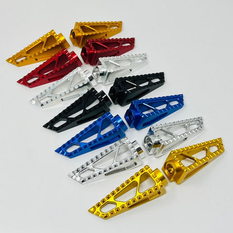 HARLEY FOOT PEGS CUSTOM COLORS / FRONT REAR / CHOICE OF COLORS