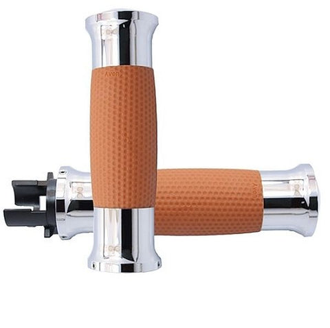 Indian Air GEL Tan Anodized Grips Motorcycle Grips