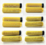 MOTORCYCLE FLY BY WIRE GRIPS GOLD KNURLED WITH WRITING OR PLAIN FBW