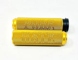 MOTORCYCLE FLY BY WIRE GRIPS GOLD KNURLED WITH WRITING OR PLAIN FBW